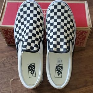 Checkered Vans Slip On Mens Size 11